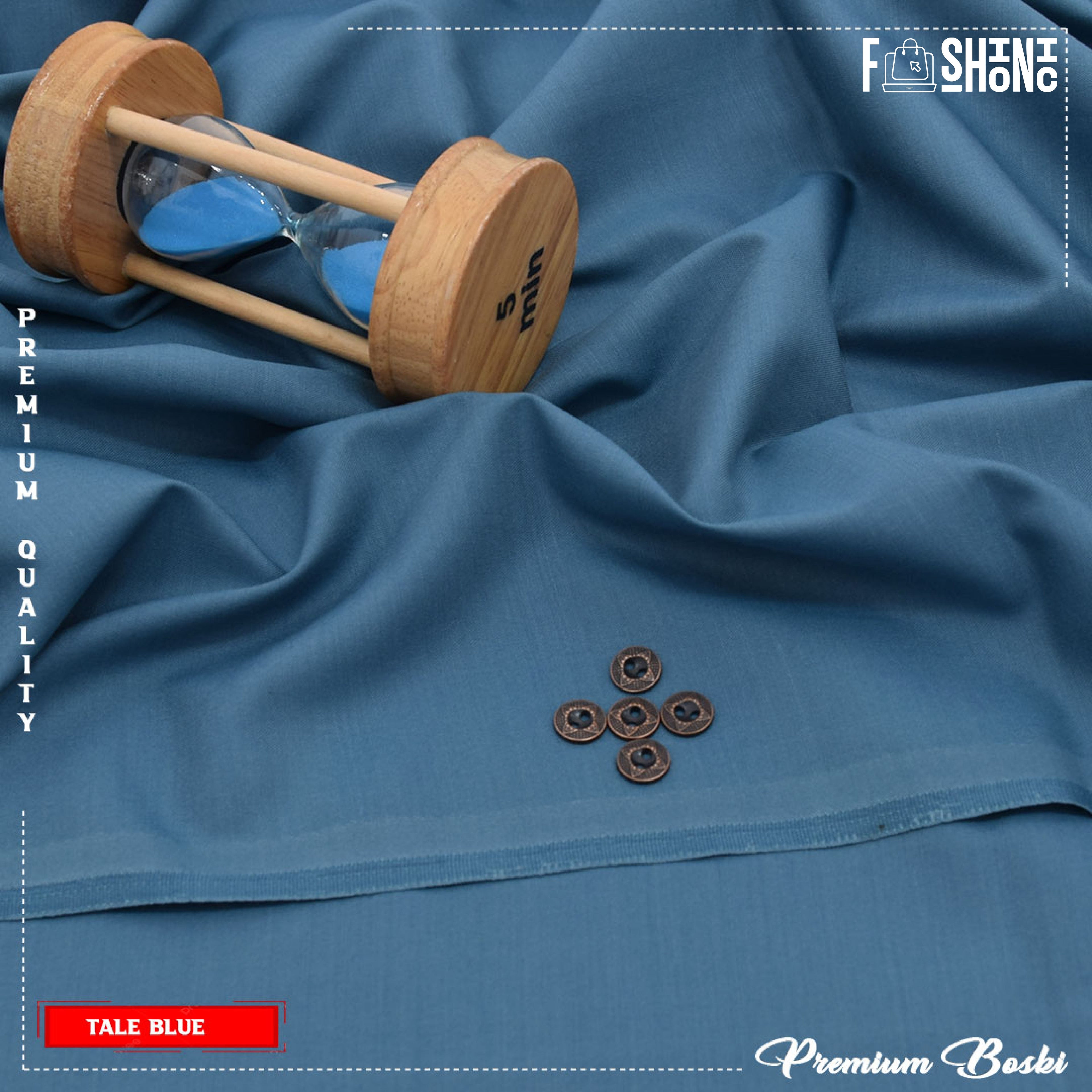 Men’s Unstitched Premium Booski | Tale Blue