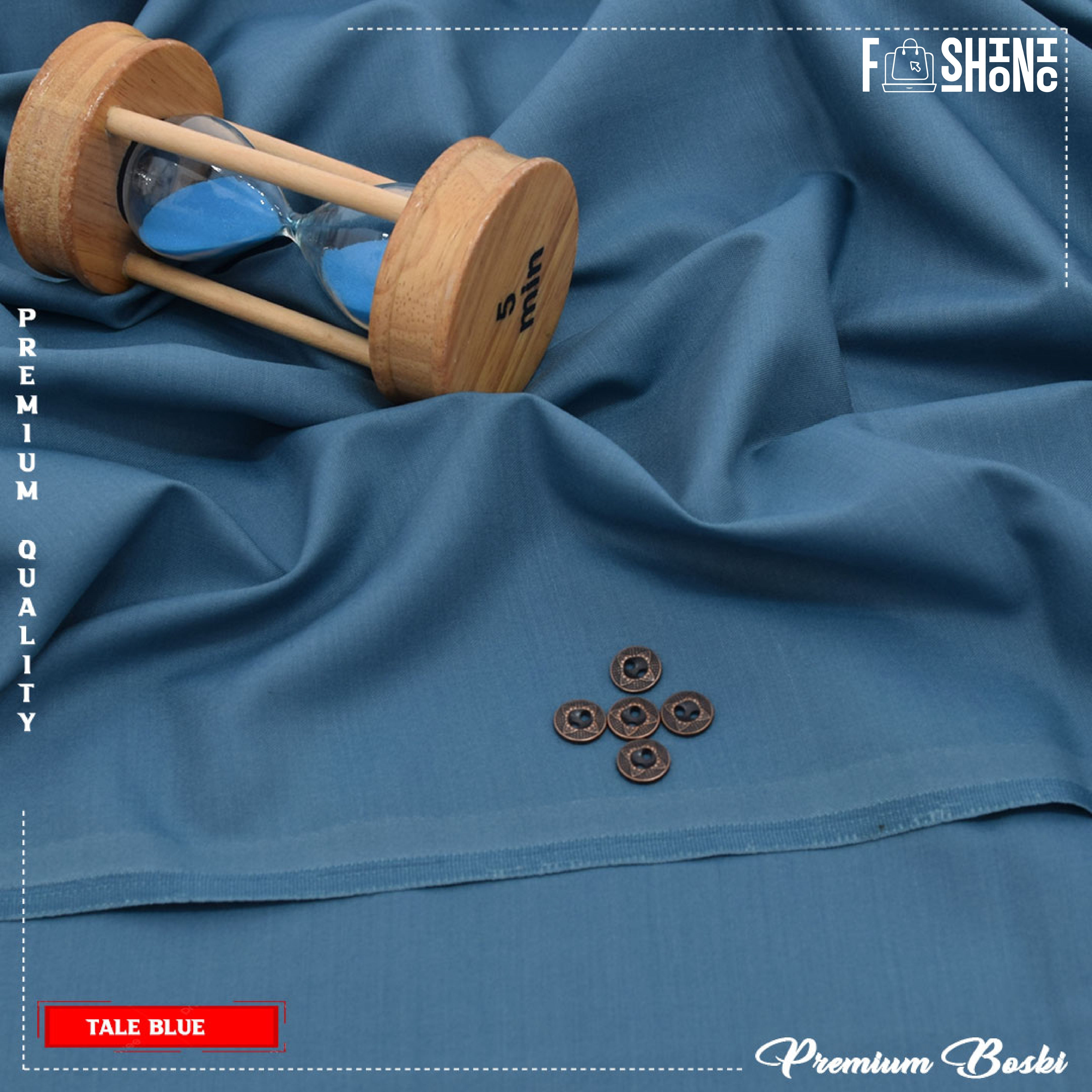 Men’s Unstitched Premium Booski | Dubai Blue