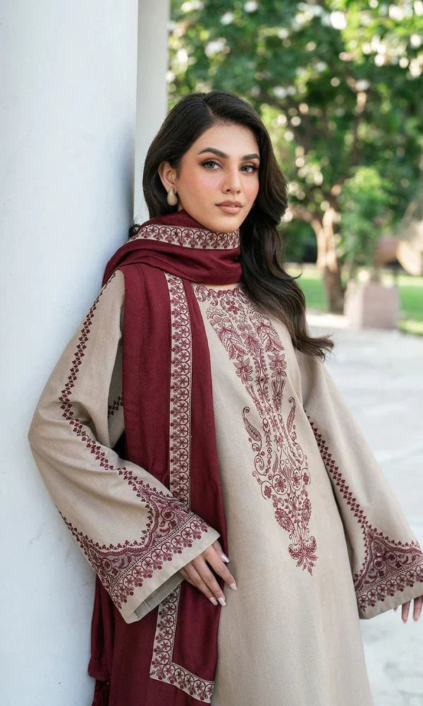 Dhanak 3Pc Embroidered Winter's Hot Collection