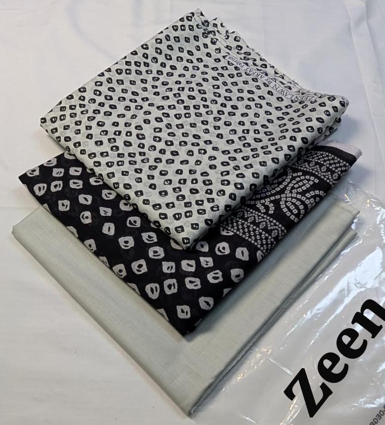Zeen Printed Lawn Unstitched 3Piece D-008