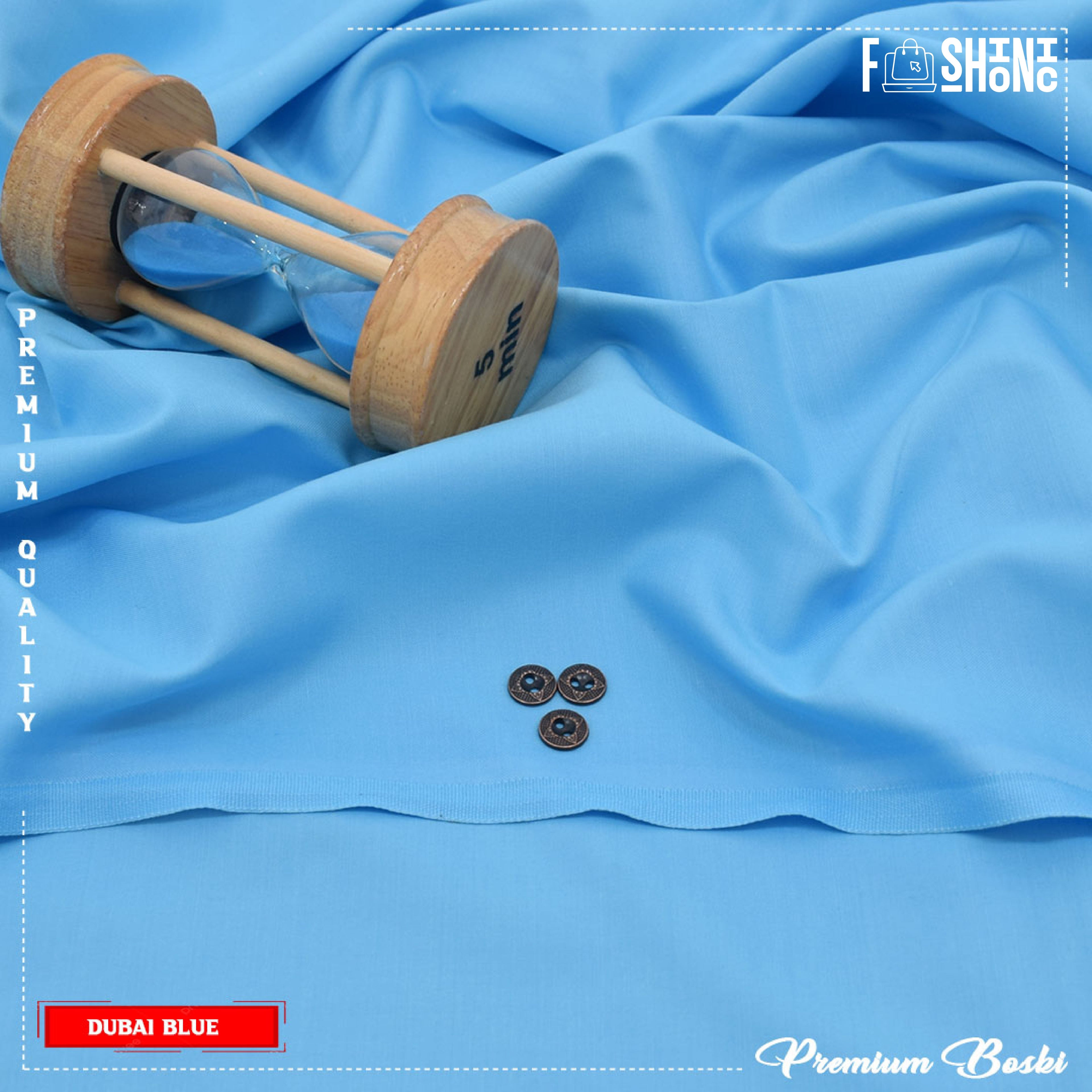 Men’s Unstitched Premium Booski | Tale Blue