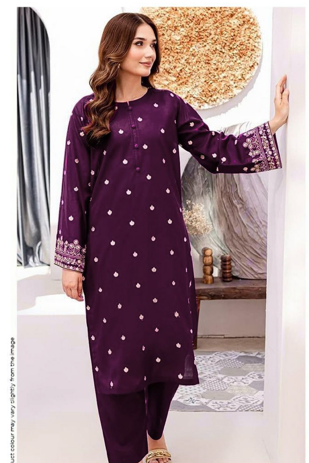 2Pc DHANAK  Embroidered 03