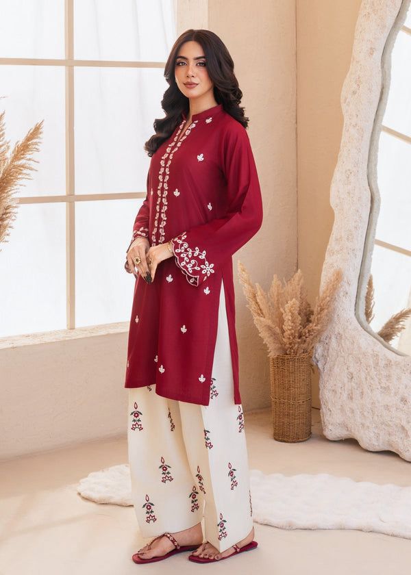 2Pc DHANAK Embroidered 15