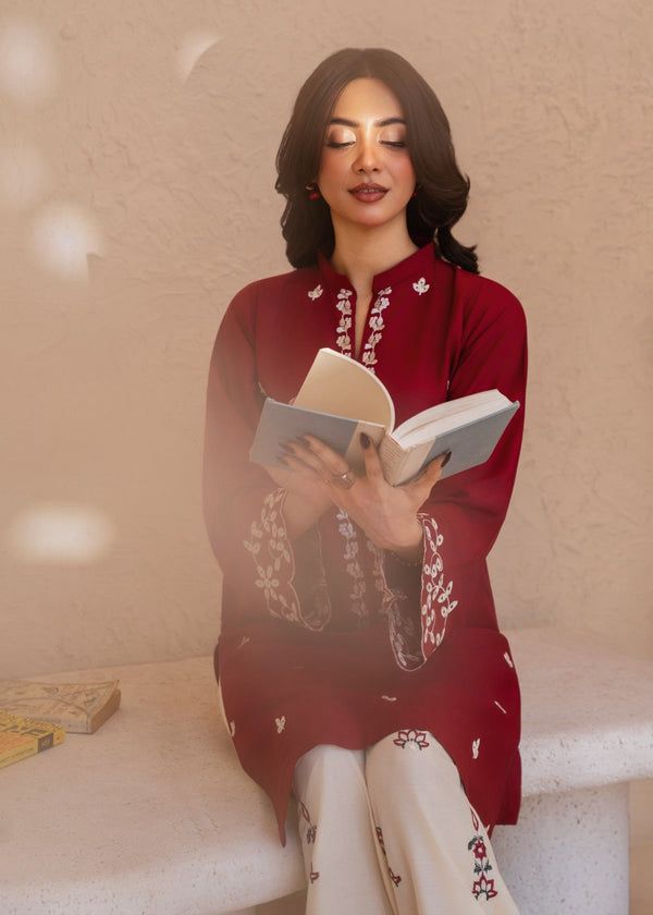 2Pc DHANAK Embroidered 15