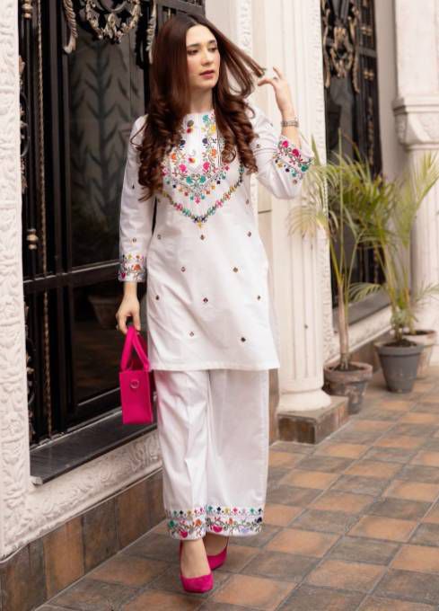 2Pc DHANAK Embroidered 16