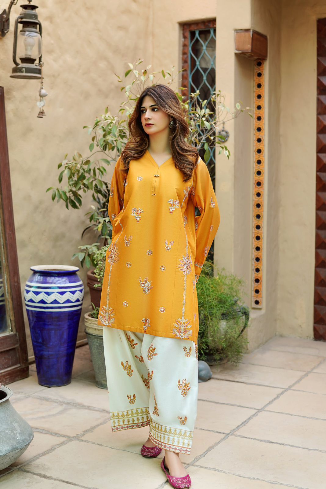 2Pc DHANAK Embroidered 17