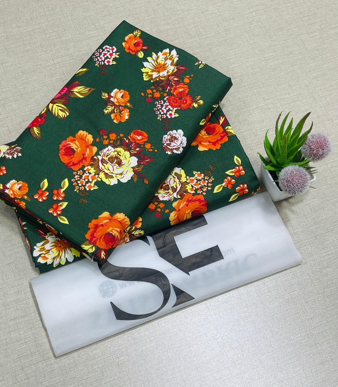 Floral Printed Cotton 2Piece D-052