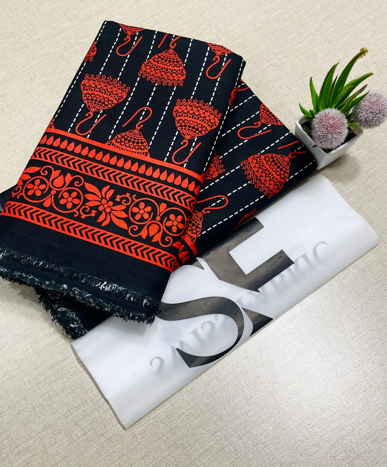 Floral Printed Cotton 2Piece D-117