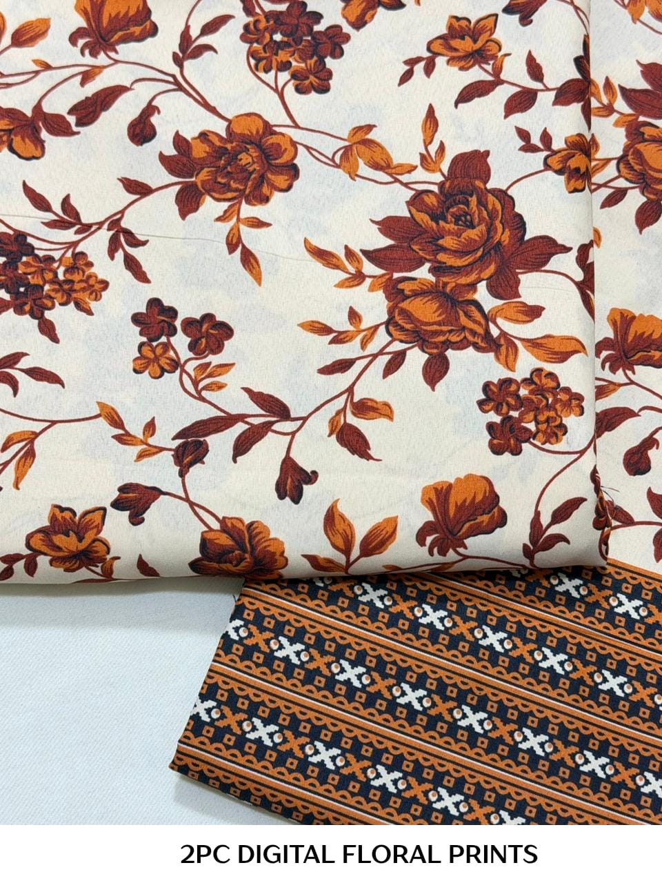Floral Printed Cotton 2Piece D-004