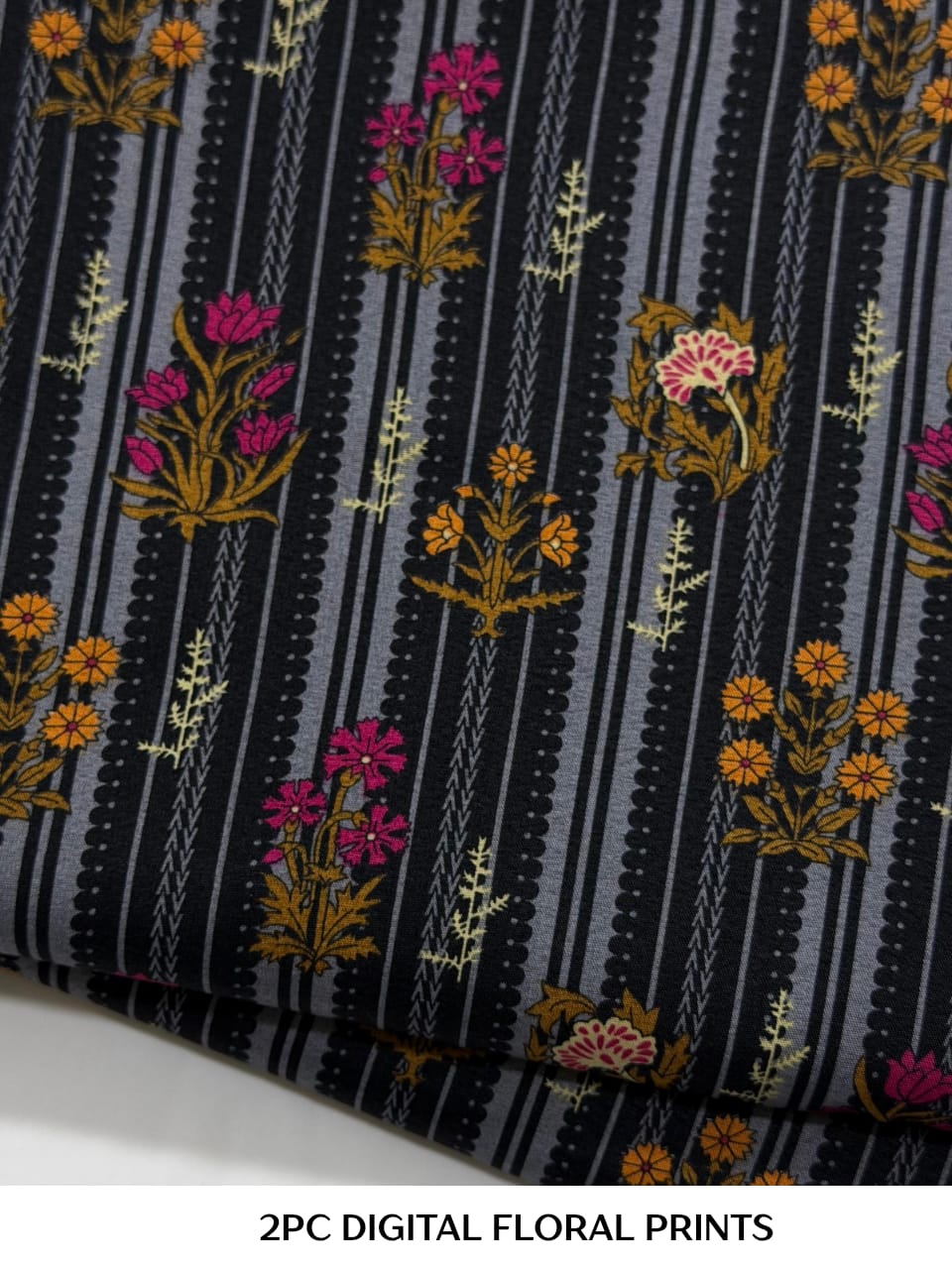 Floral Printed Cotton 2Piece D-009