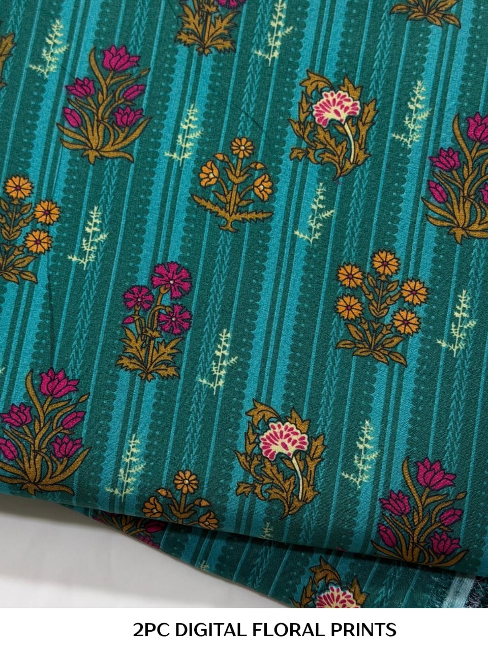 Floral Printed Cotton 2Piece D-006