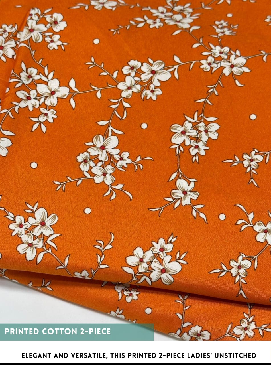 Floral Printed Cotton 2Piece D-041