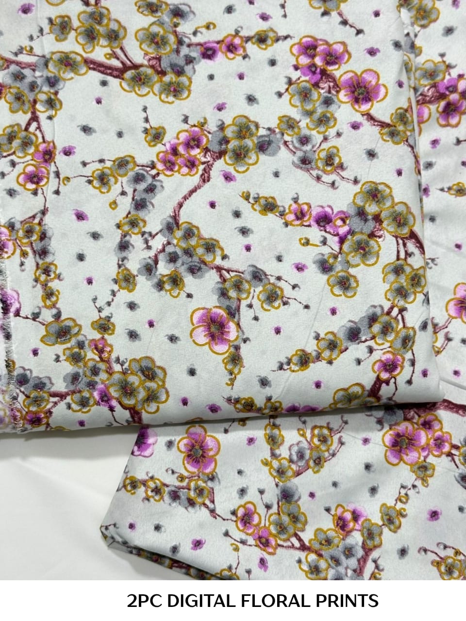 Floral Printed Cotton 2Piece D-042