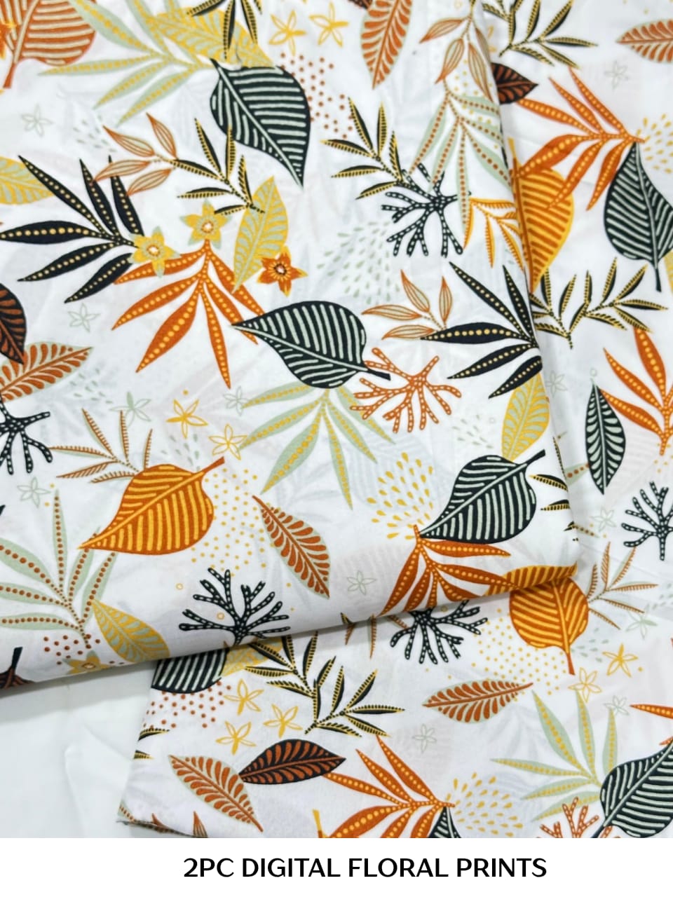 Floral Printed Cotton 2Piece D-046