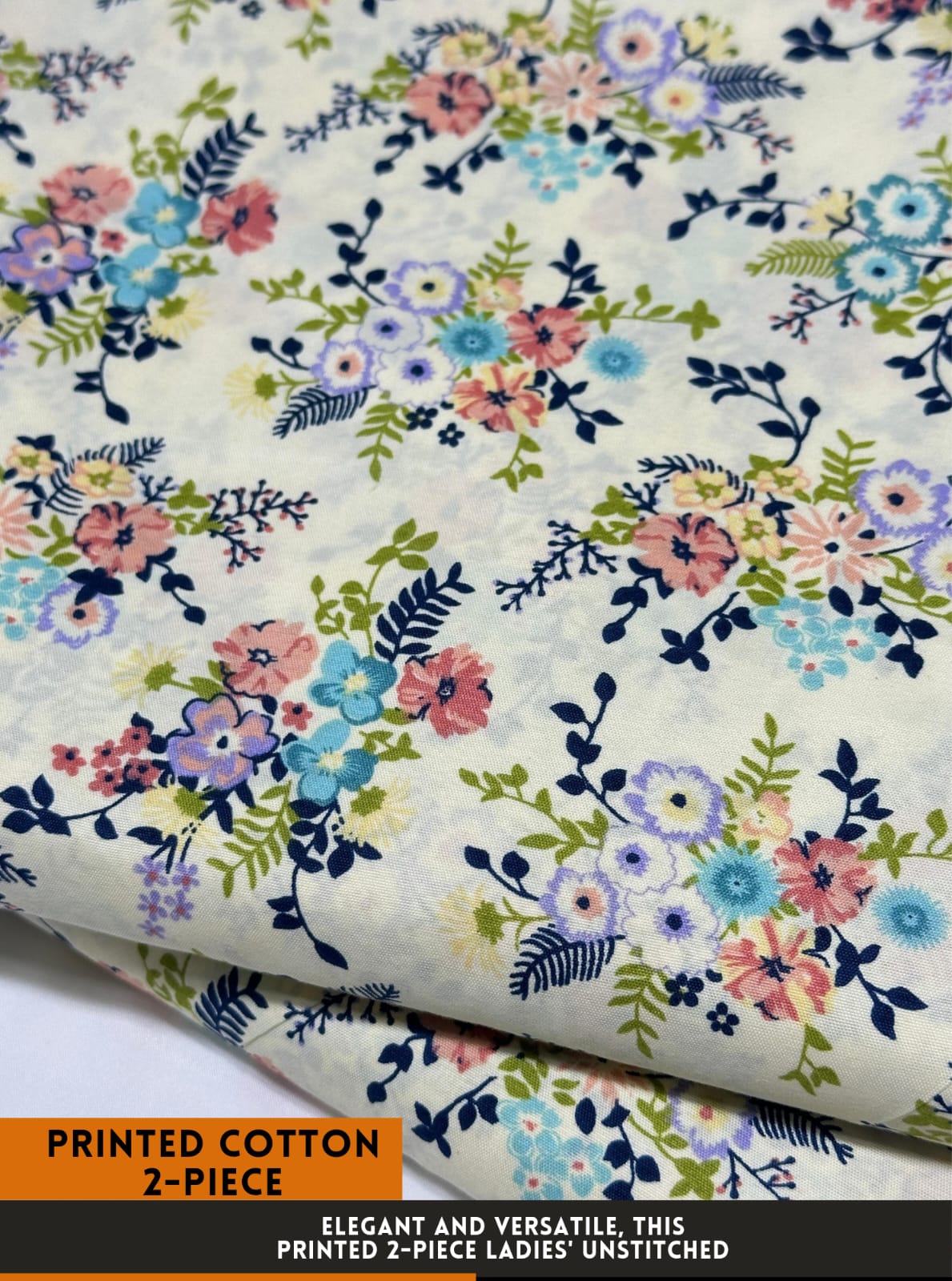 Floral Printed Cotton 2Piece D-124