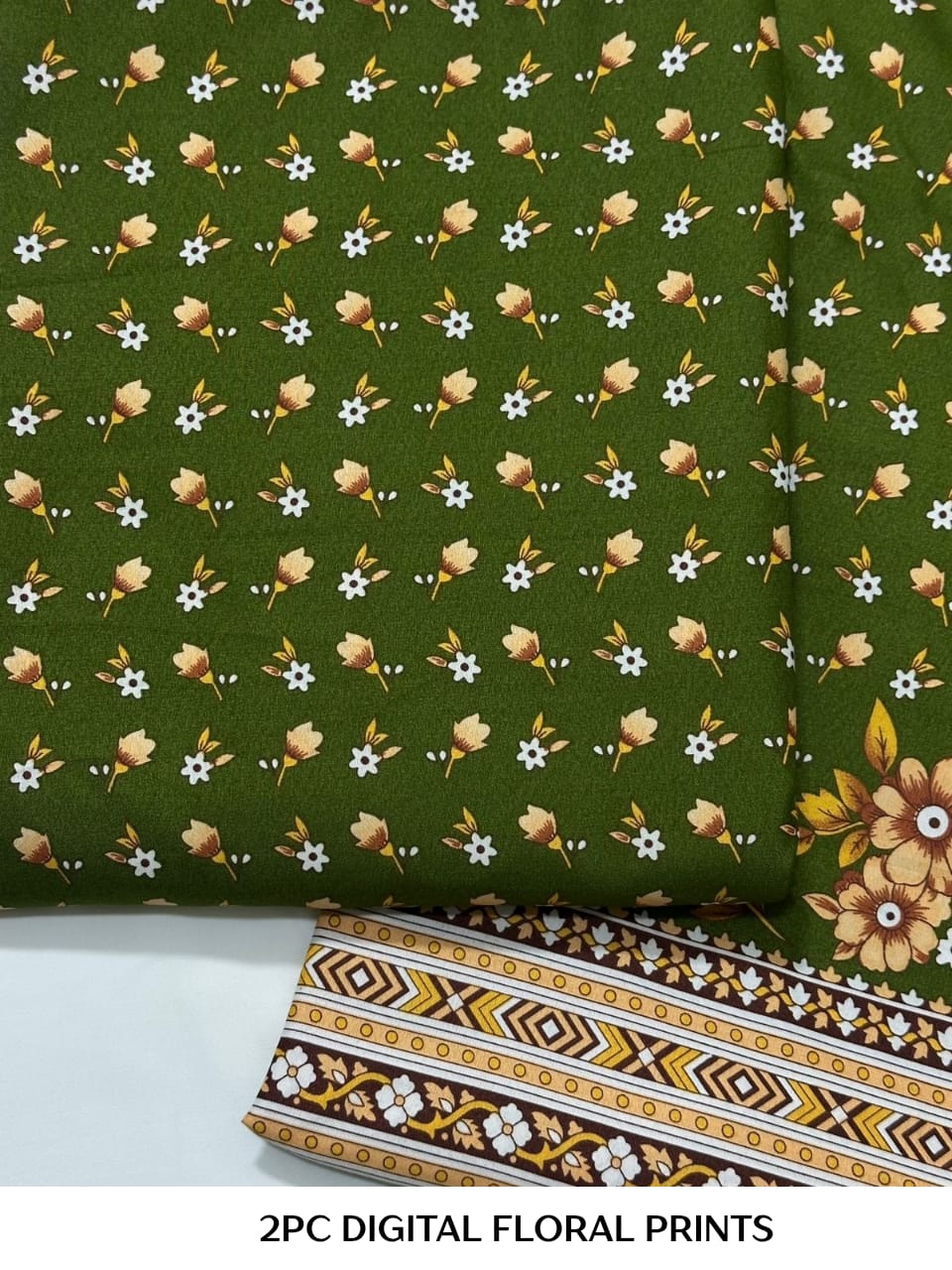 Floral Printed Cotton 2Piece D-132